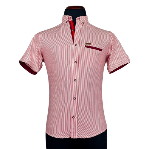 Camisa Borgoña rayas vino