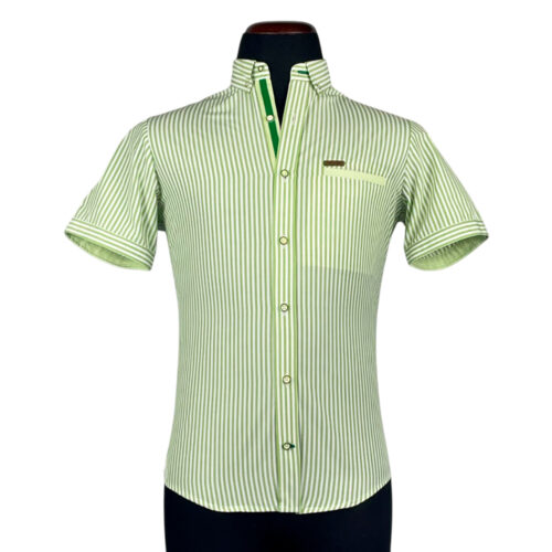 Camisa Olivo rayas verde