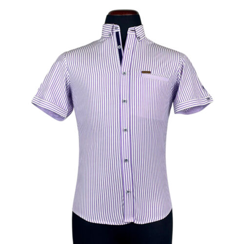 Camisa Lavanda rayas lila