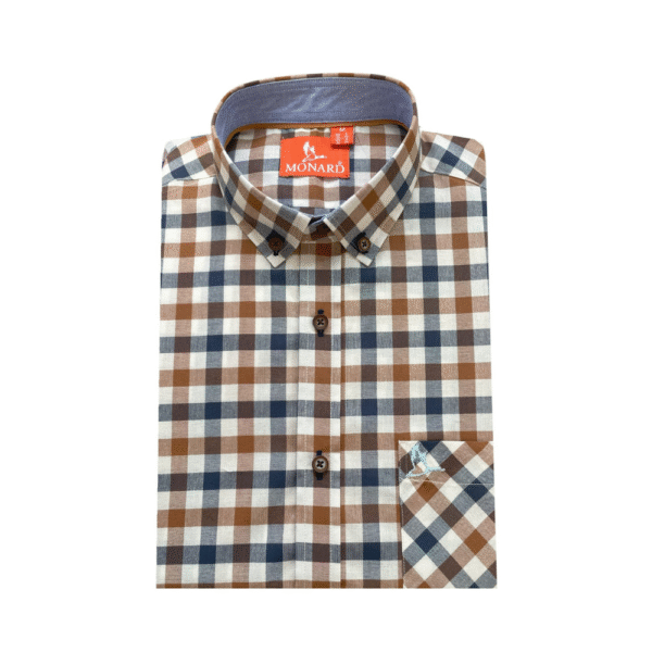 Camisa Roble cuadros marrón y azul - Image 2