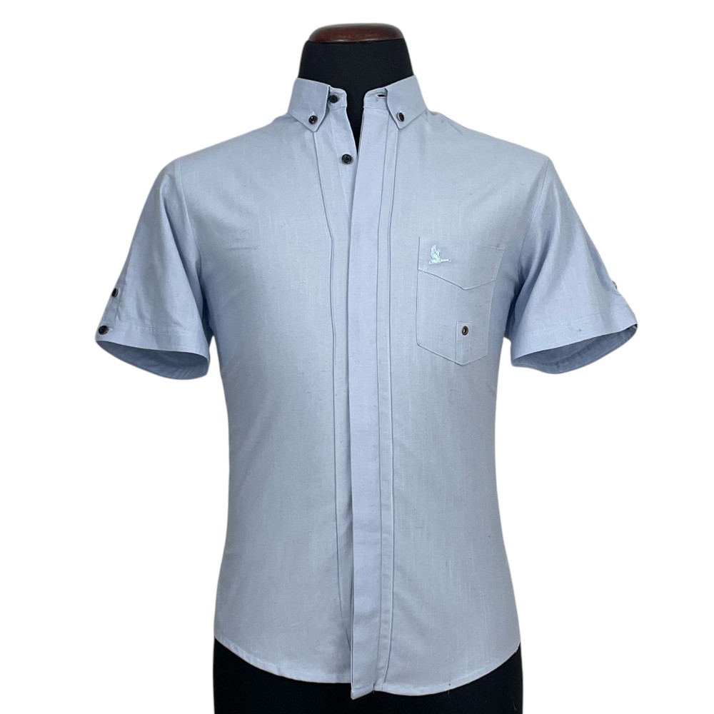 Camisa Lino Azul