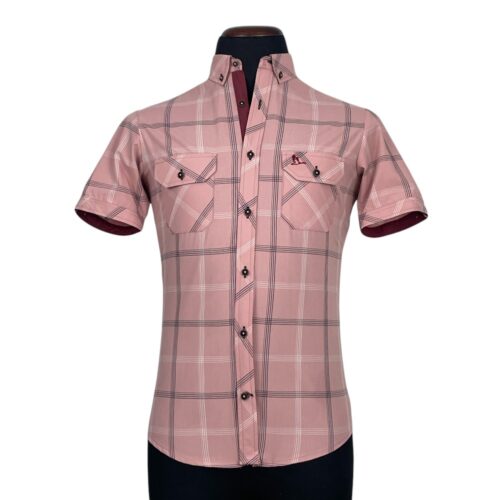 Camisa Nacar cuadros rosa