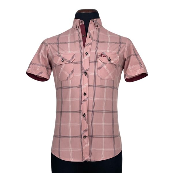 Camisa Nacar cuadros rosa