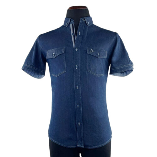 Camisa Indigo jean azul oscuro