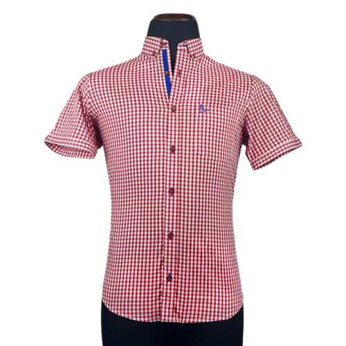 Camisa Amapola cuadros rojo