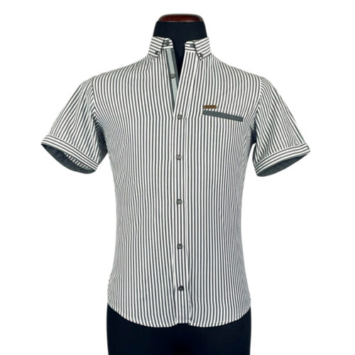 Camisa Tempus rayas negra