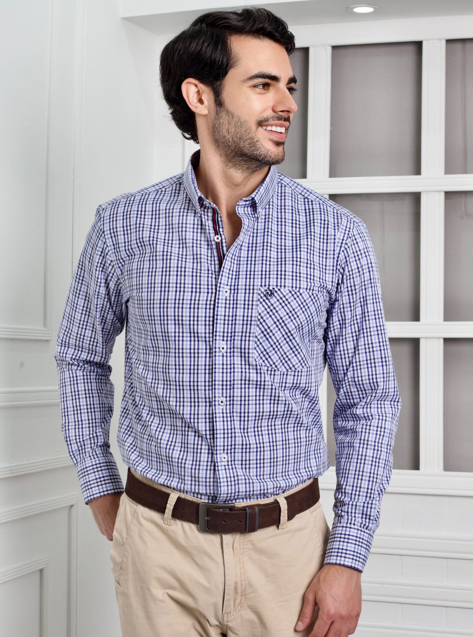 Camisa de cuadros azules - Image 2