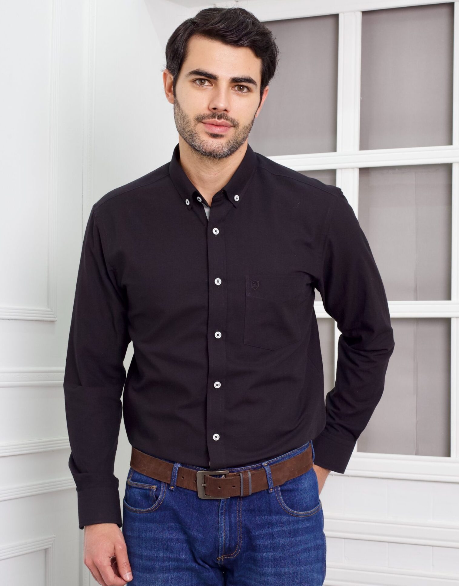 Camisa oxford negra - Image 2