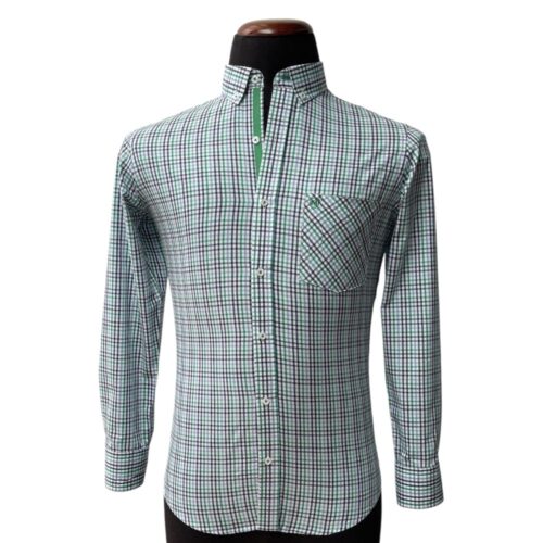 Camisa cuadros verdes