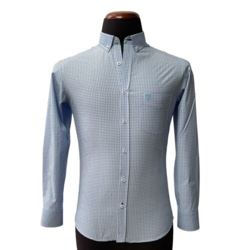 Camisa print celeste