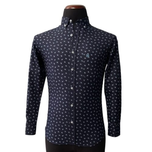Camisa print azul